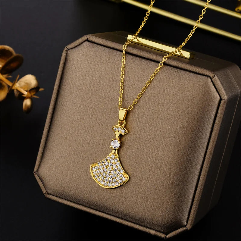 ✨ Light Luxury Zircon Crystal Necklace