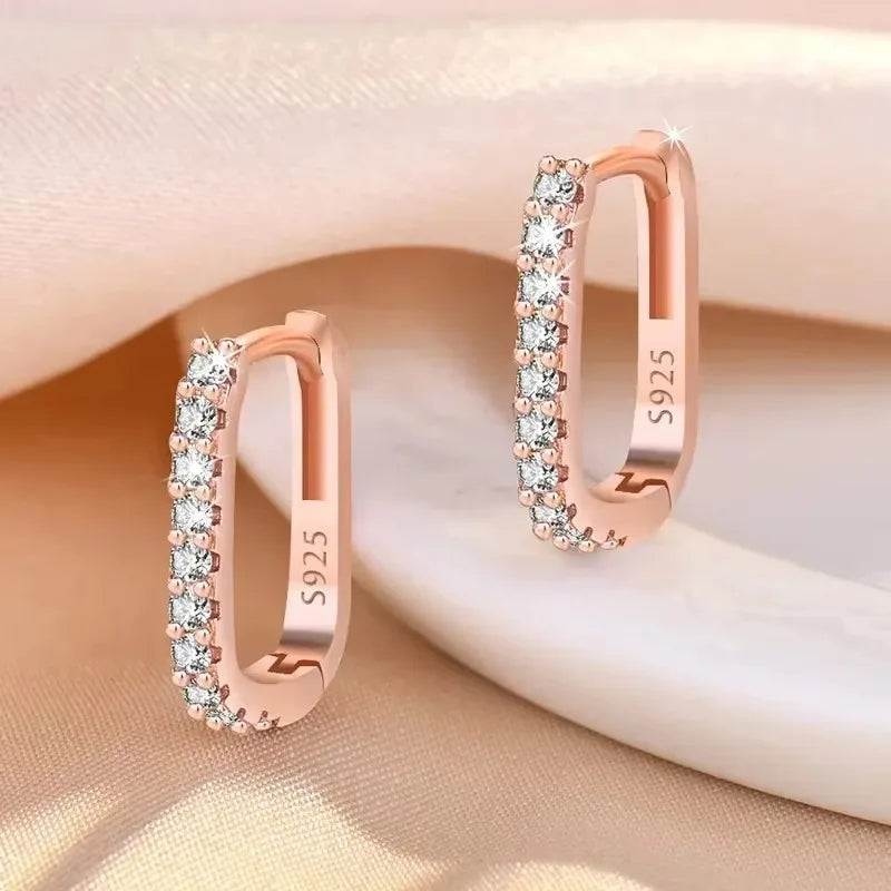 Crystal Circle Hoop Earrings