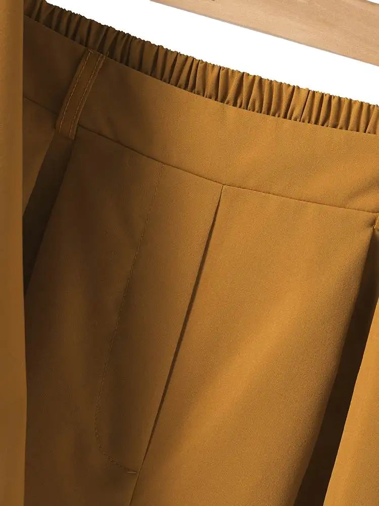 3/4 Sleeve Blouse & Wide-Leg Pants Set