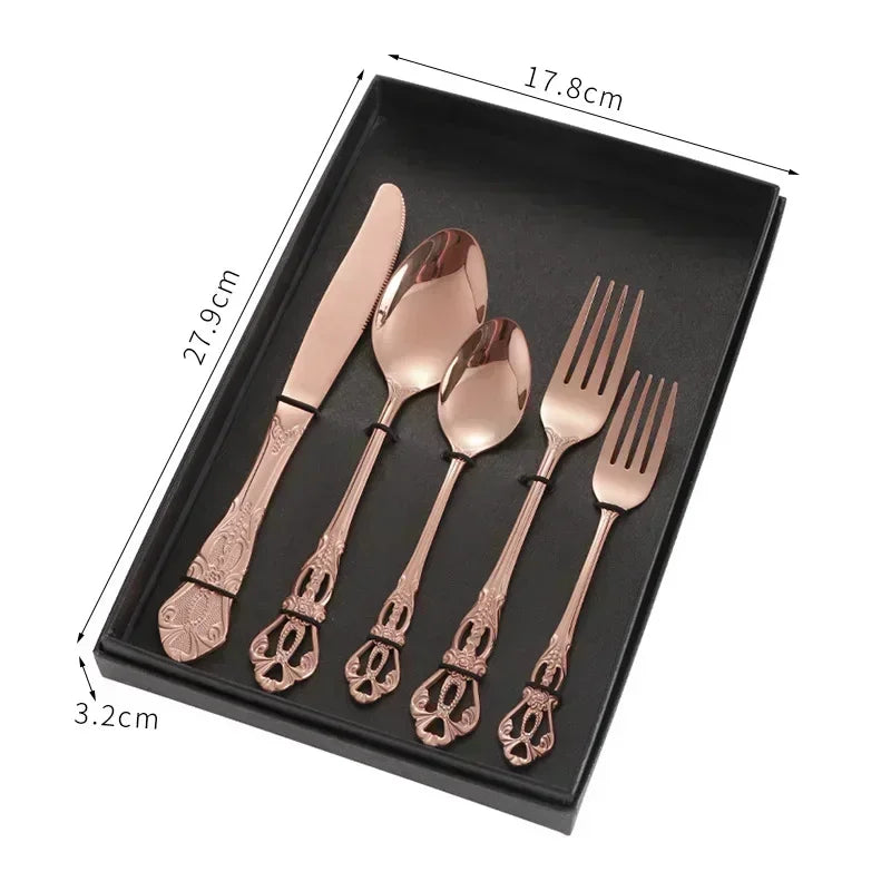 Gold Stainless Steel Cutlery Set