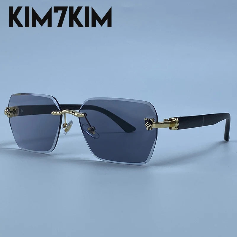 Men's Frameless Photochromic Sunglasses
