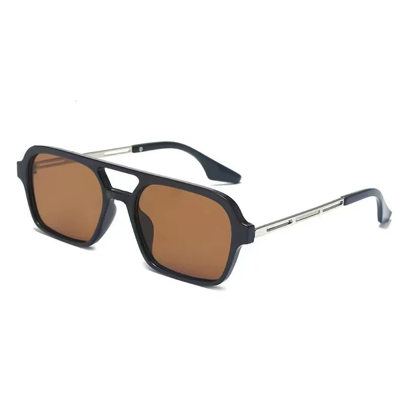 Retro Double Bridge Gradient Sunglasses