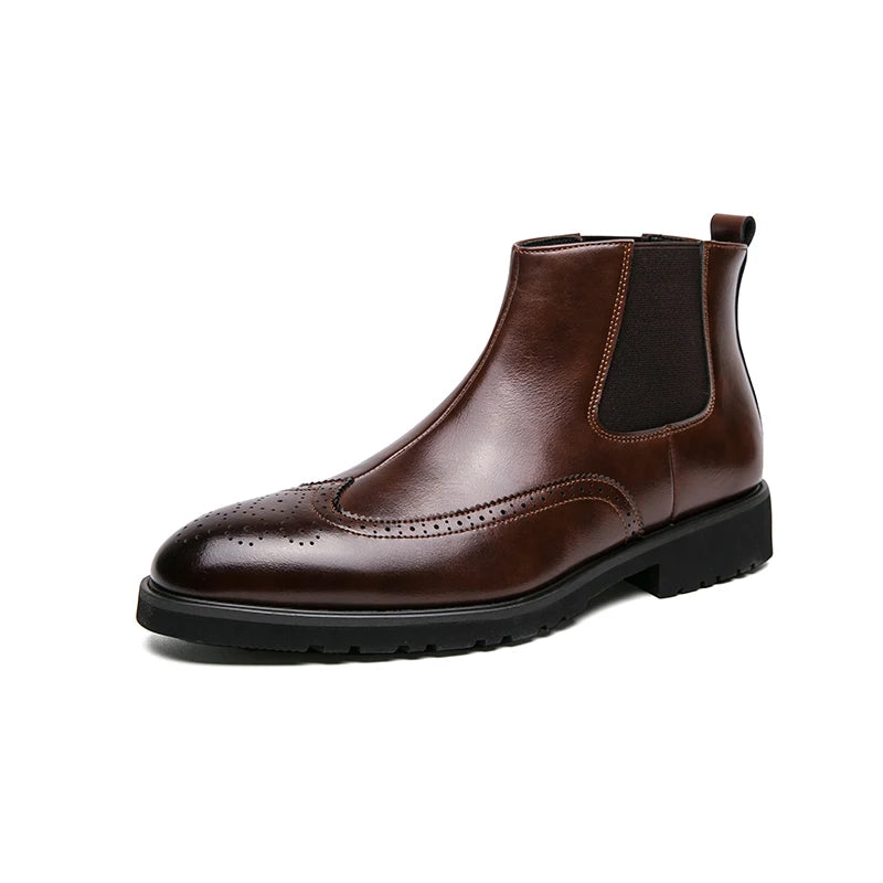 Men's Brogue Chelsea Boots