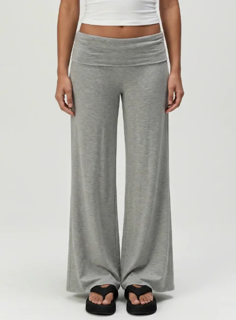 Maternity Fold-Over Palazzo Pants