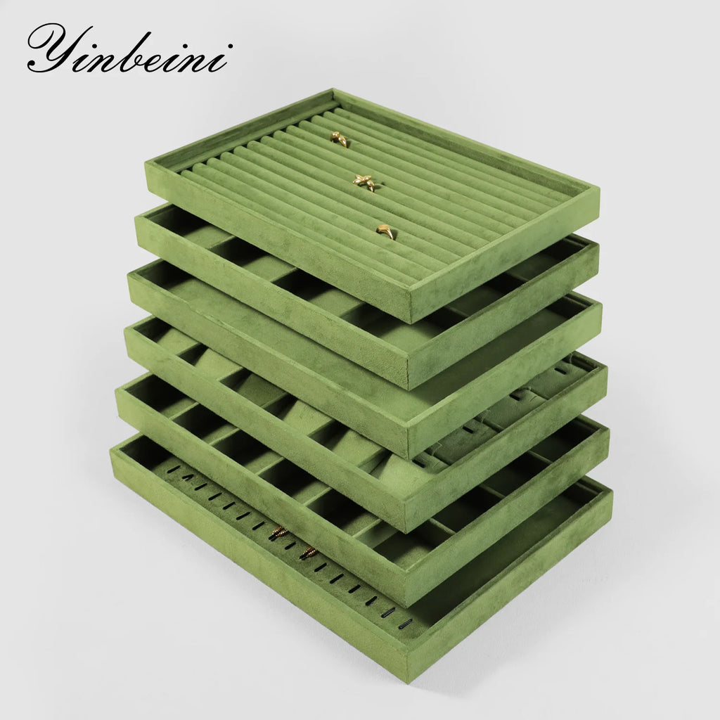 Stackable Velvet Jewelry Tray