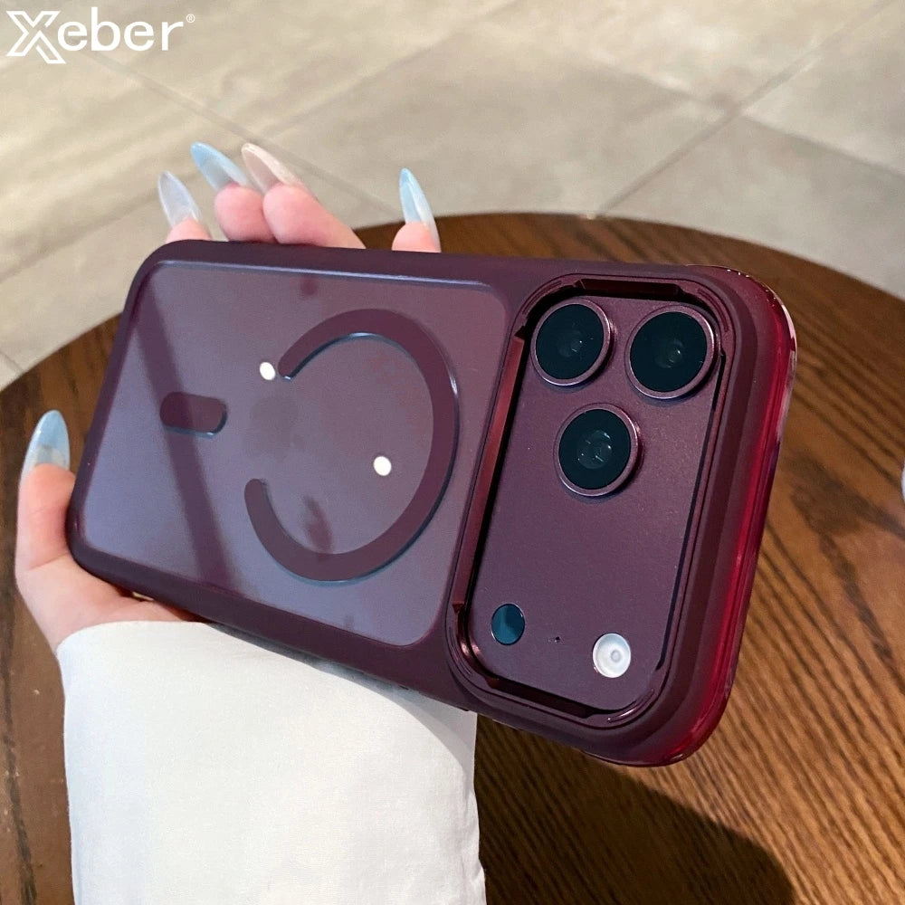 ✨ Clear Crystal Magnetic Wireless Charging Case