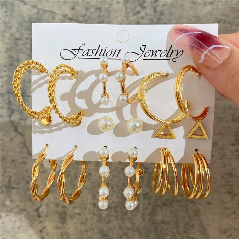 Earrings Set Butterfly Acrylic