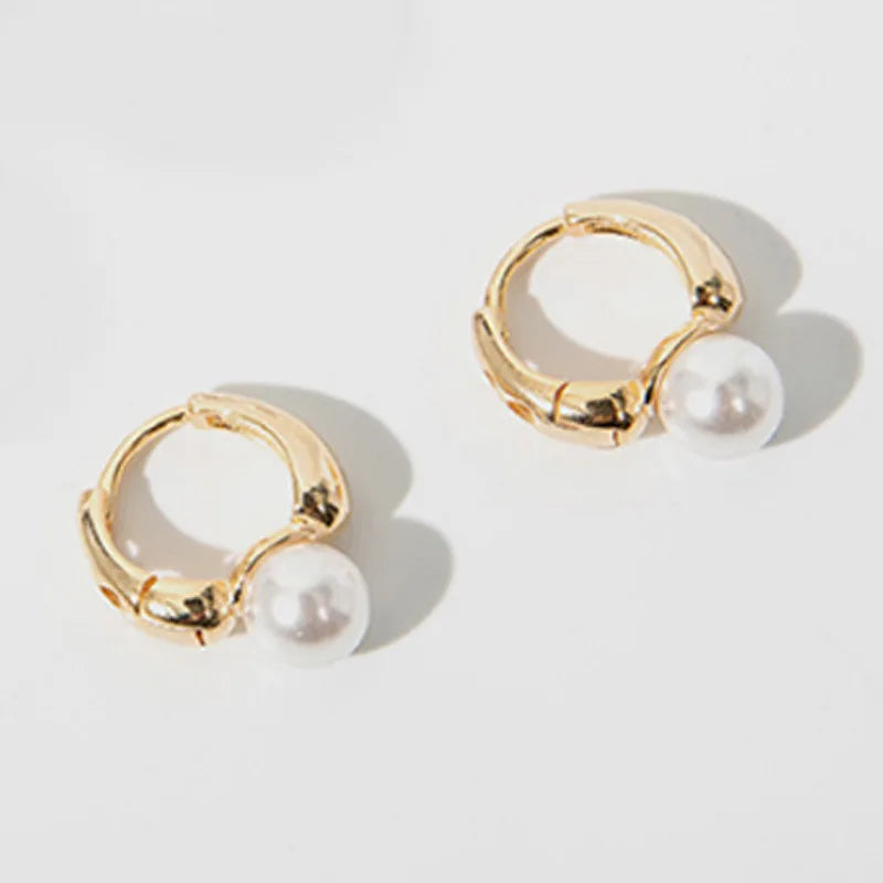 925 Silver Vintage Pearl Ring Earrings