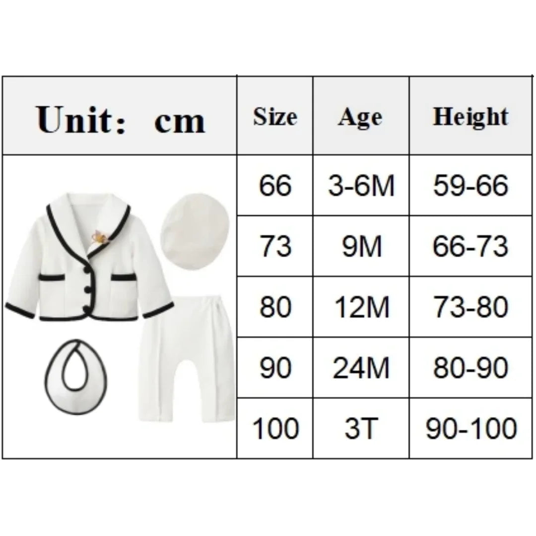 Baby Boy Gentleman Baptism Outfit 0–12M