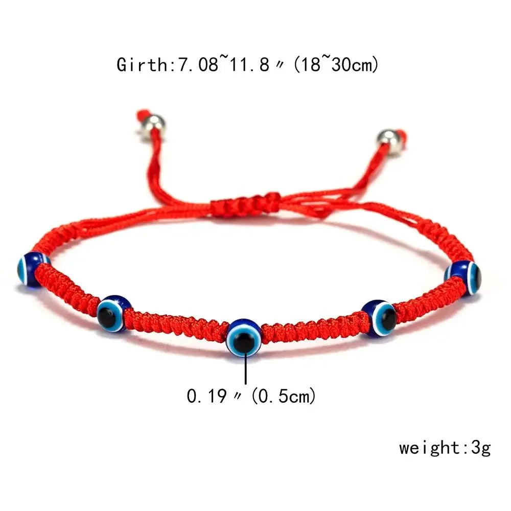 Evil Eye Red String Bracelet