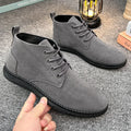 Men's Suede Lace-Up Chelsea Boots