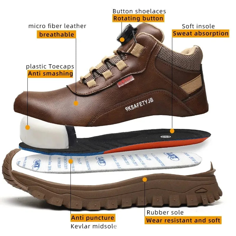 Waterproof Steel Toe Work Boots