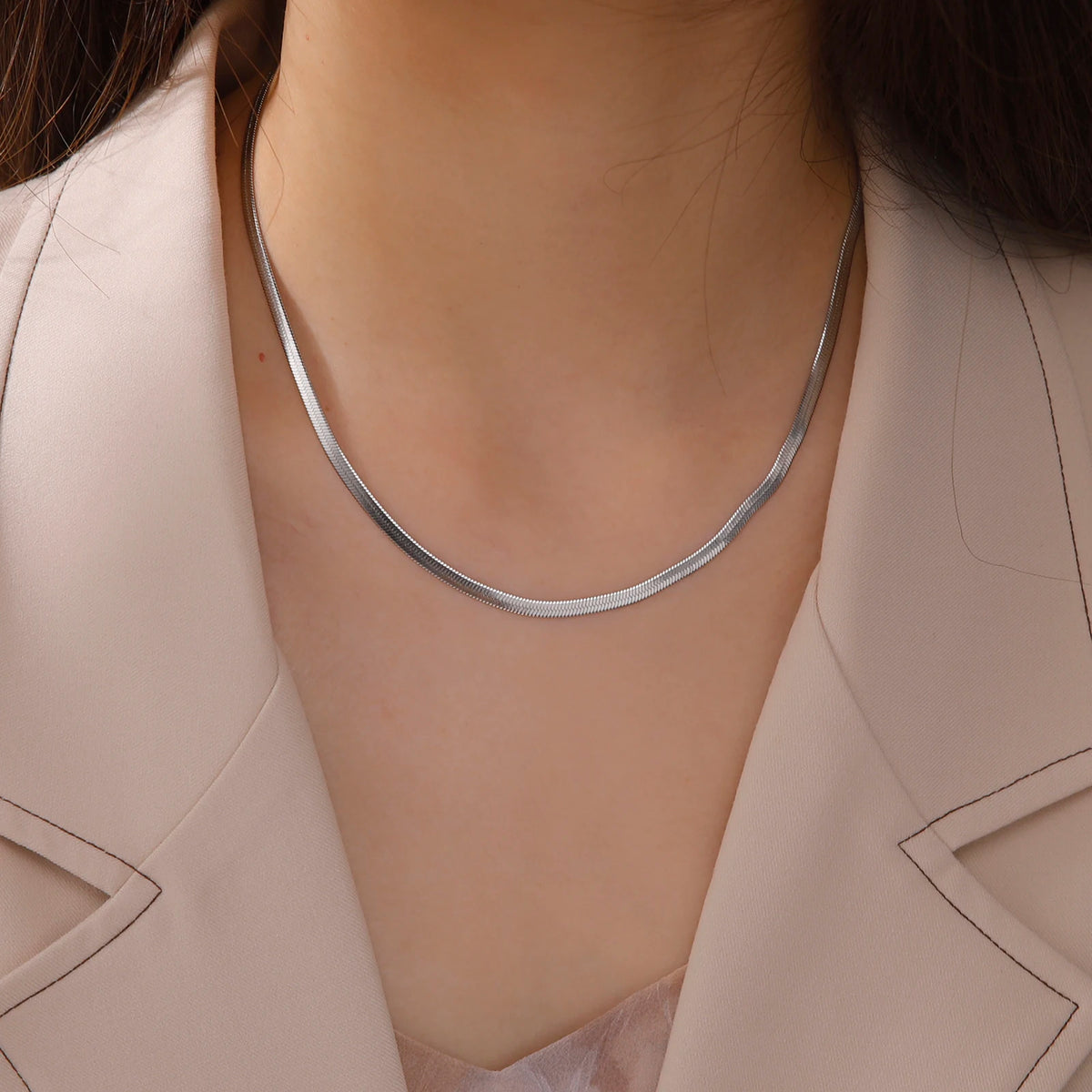 🐍 Stainless Steel Snake Chain Necklace