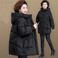 Women's Mid-Length Hooded Puffer (Plus Size)