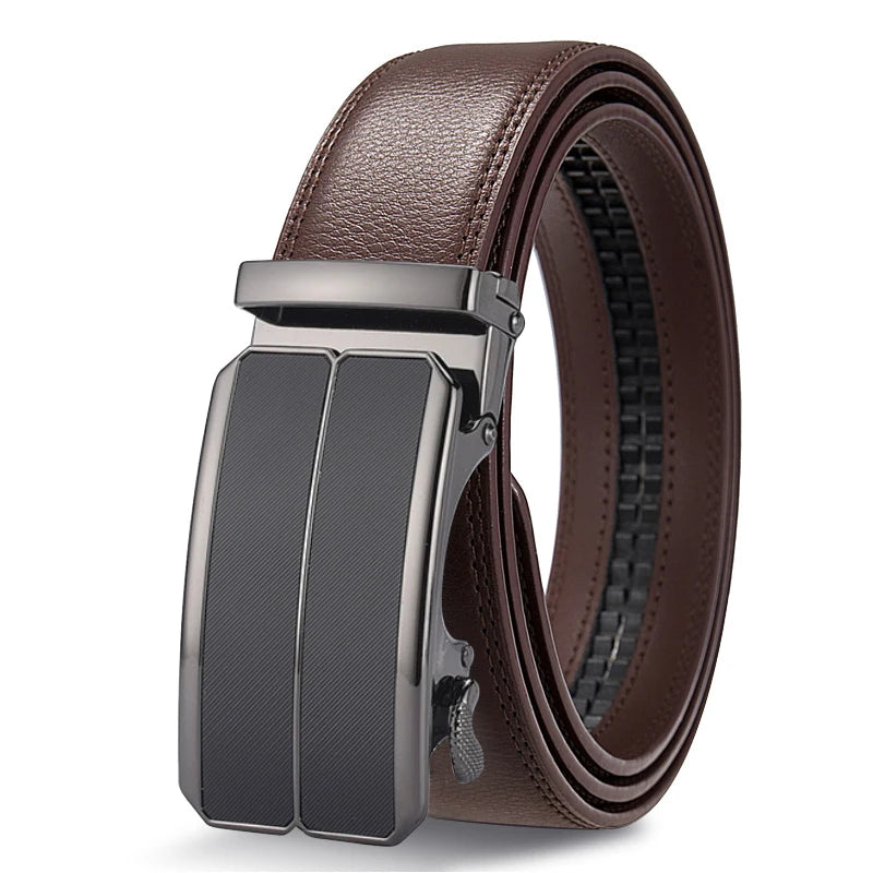 Men's Business Leather Ratchet Belt