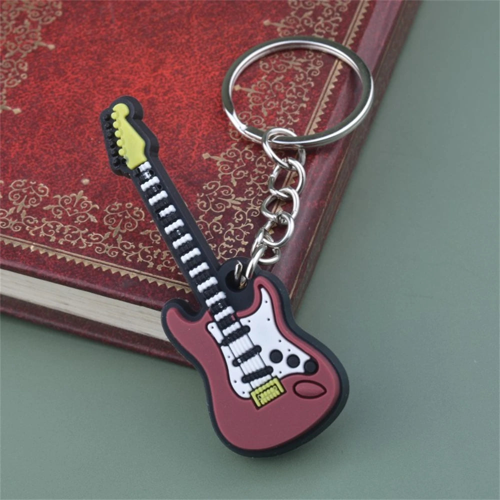 Silicone Music Instrument Keychain