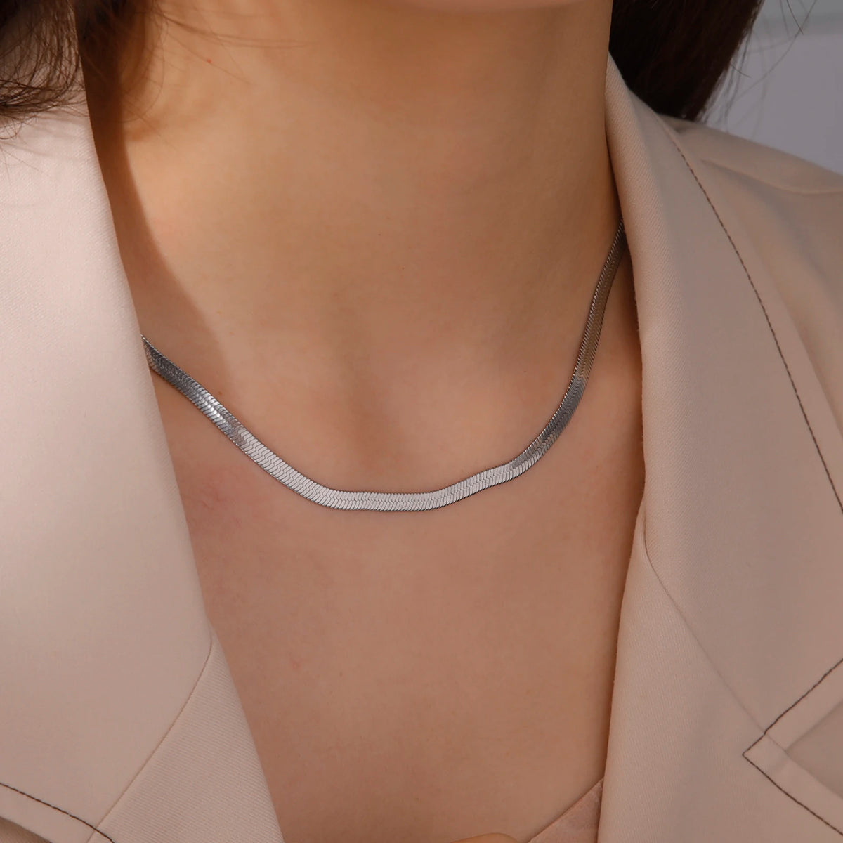 🐍 Stainless Steel Snake Chain Necklace