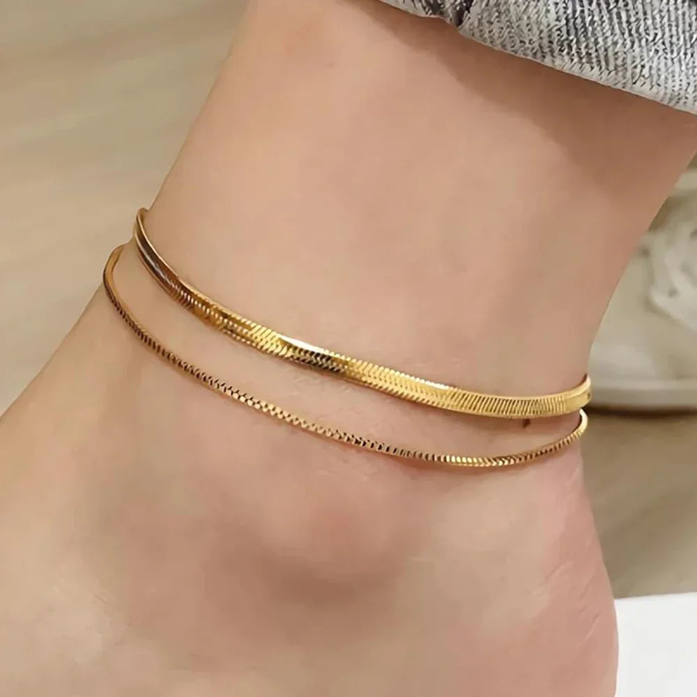 ✨ Stainless Steel Beach Anklet Jewelry