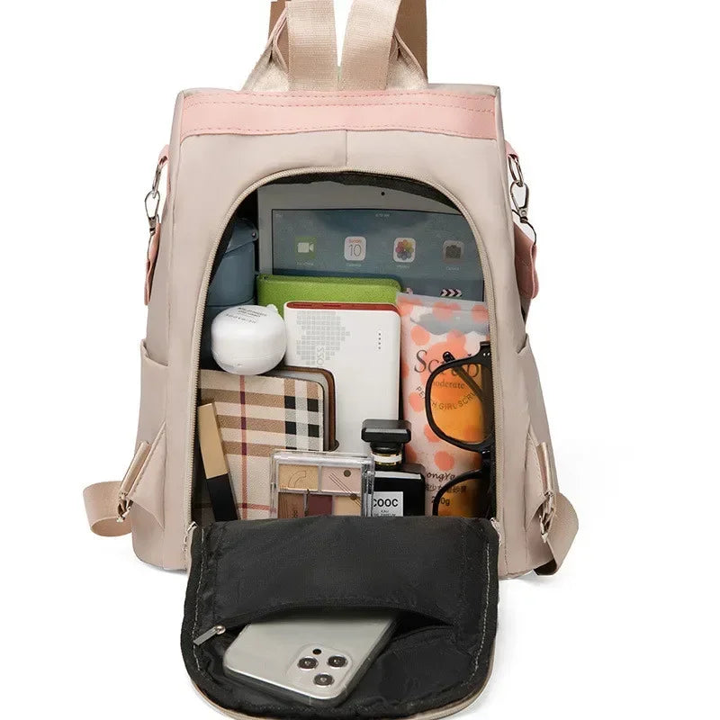 Embroidered Anti-Theft Women's Backpack
