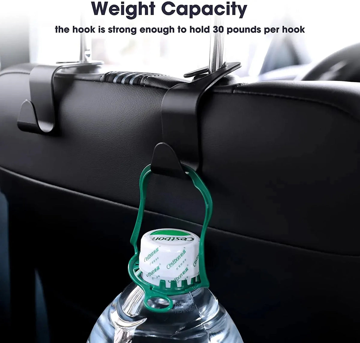 🚗 Car Seat Headrest Hooks (4PCS)