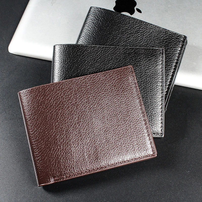 Men's Slim Faux Leather Wallet