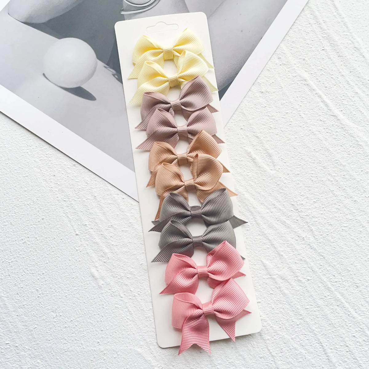Girls Hair Bow Clips – 10 Pcs