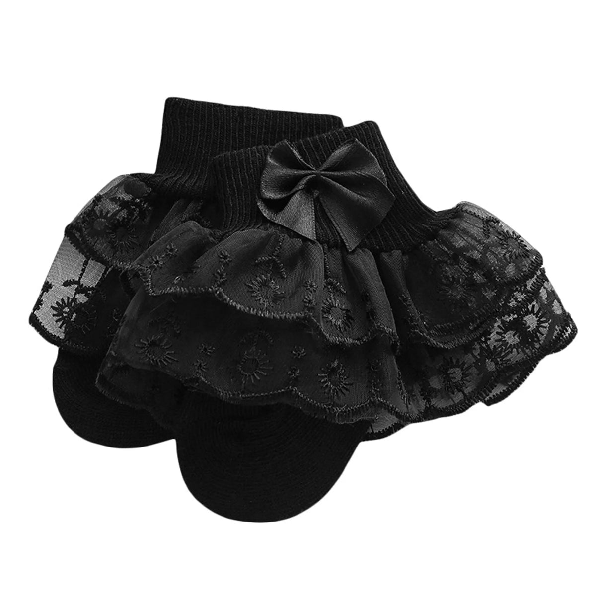 Baby Girls Ruffle Lace Socks