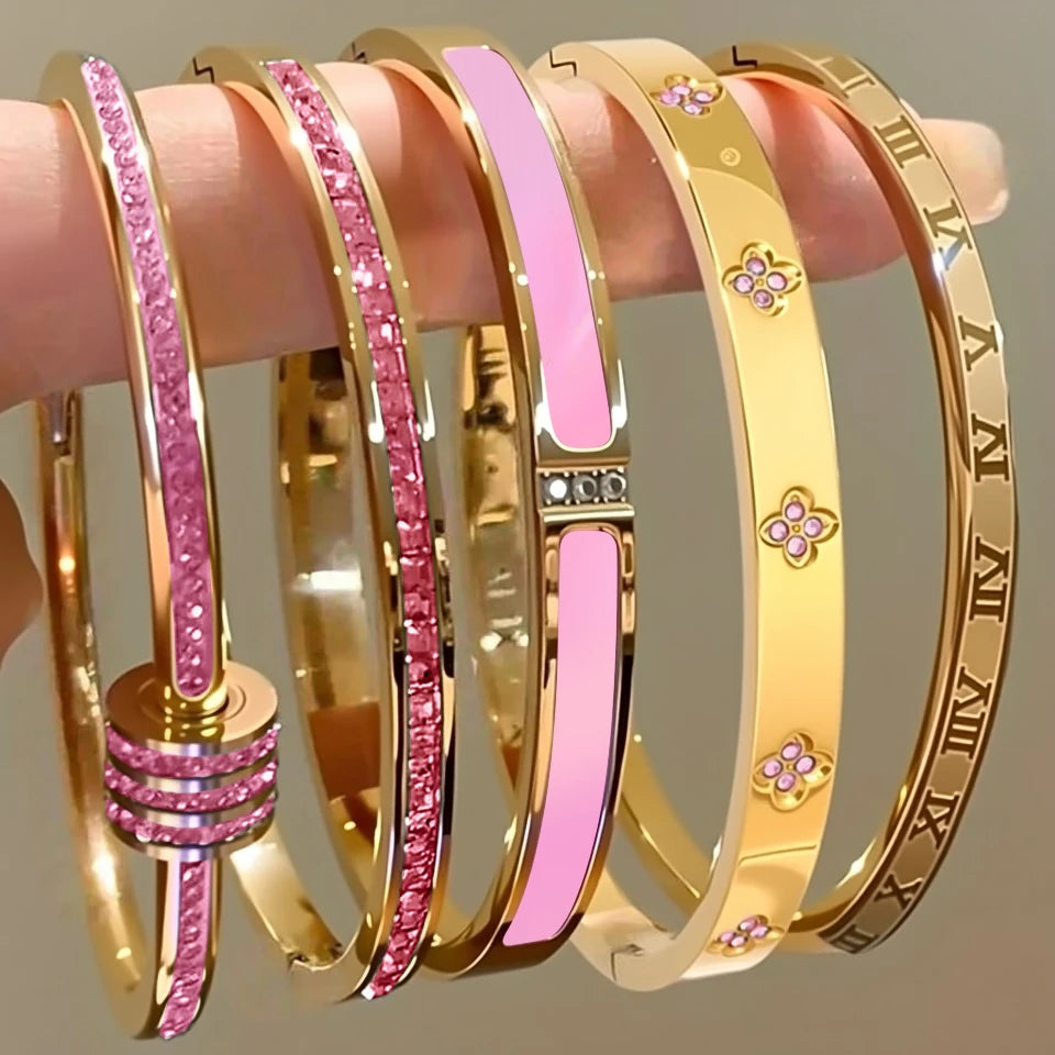 ✨ ZAKOL Sparkling Zirconia Bracelet Set