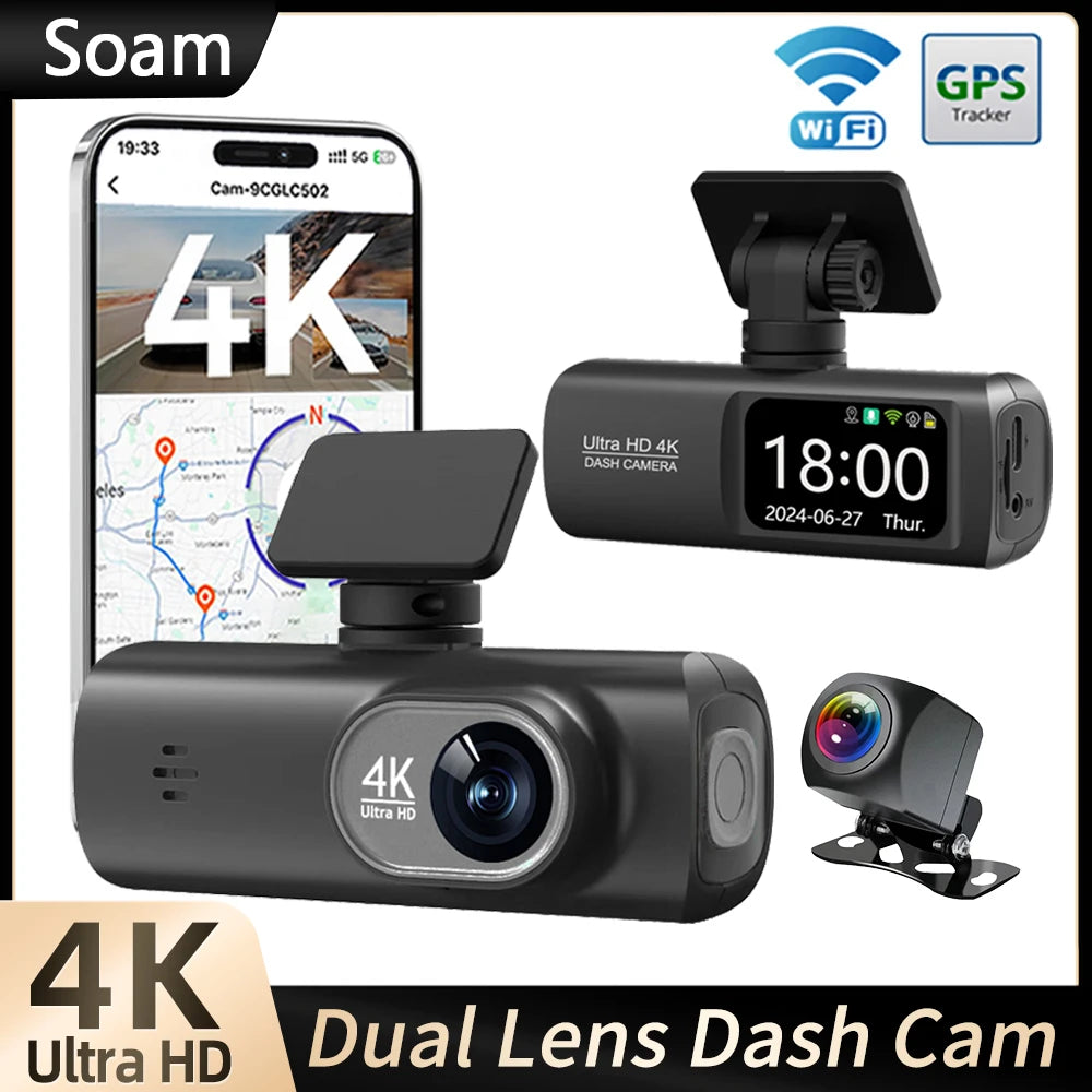 ⭐ Soam 4K Dual Dash Cam
