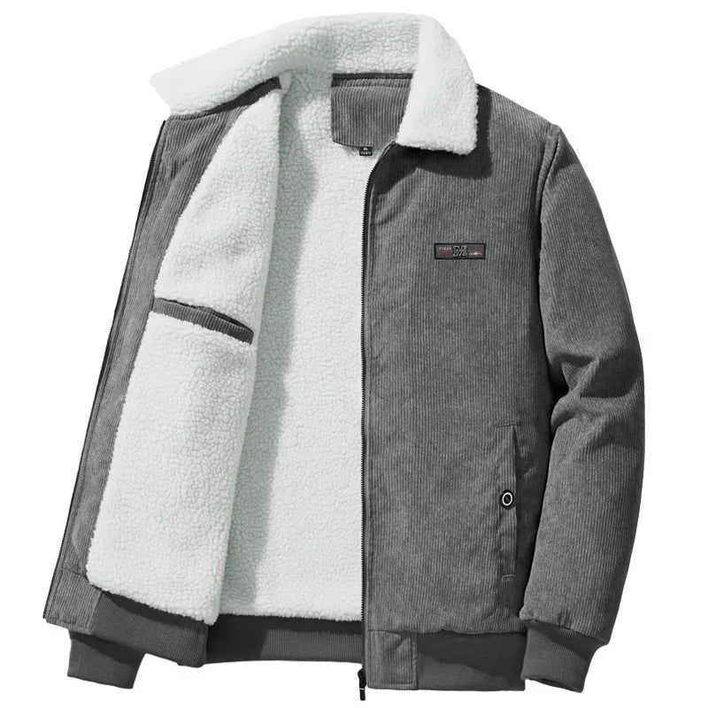 Men's Corduroy Lamb Fleece Jacket