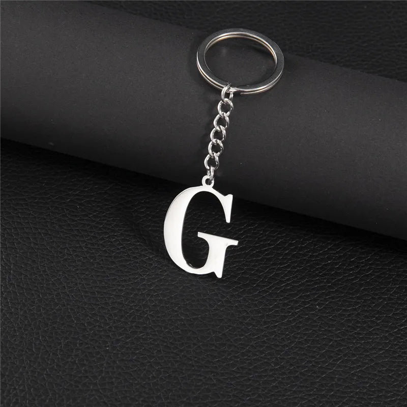Initial Letter A–Z Keychain