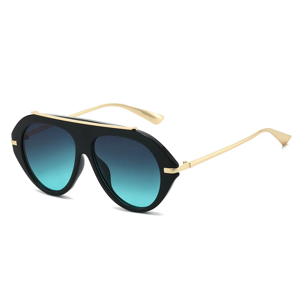 Women's Oversized Oval Gradient Sunglasses