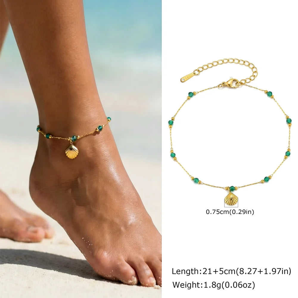 ❤️ Gold Heart Anklet Bracelet