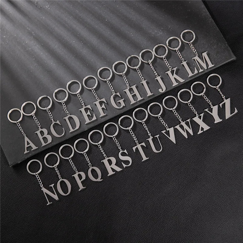 Initial Letter A–Z Keychain