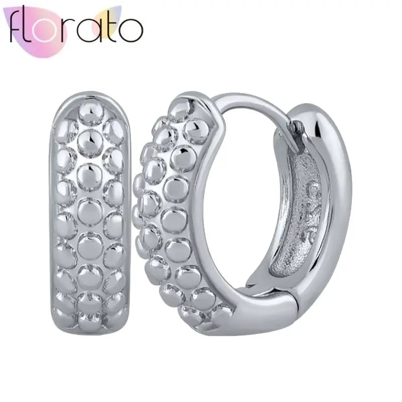 925 Silver Plain Circle Hoop Earrings