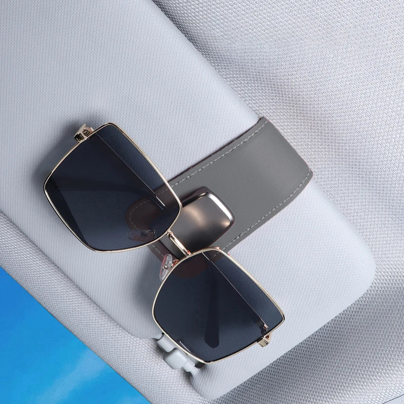 🚗 Car Sun Visor Glasses & Card Clip