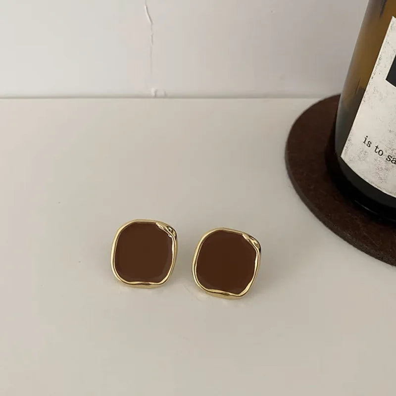 French Vintage Square Earrings