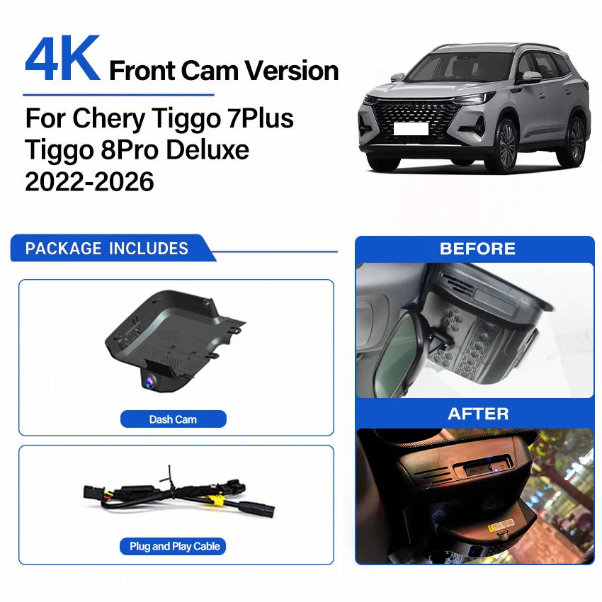 📷 4K Dash Cam for Chery