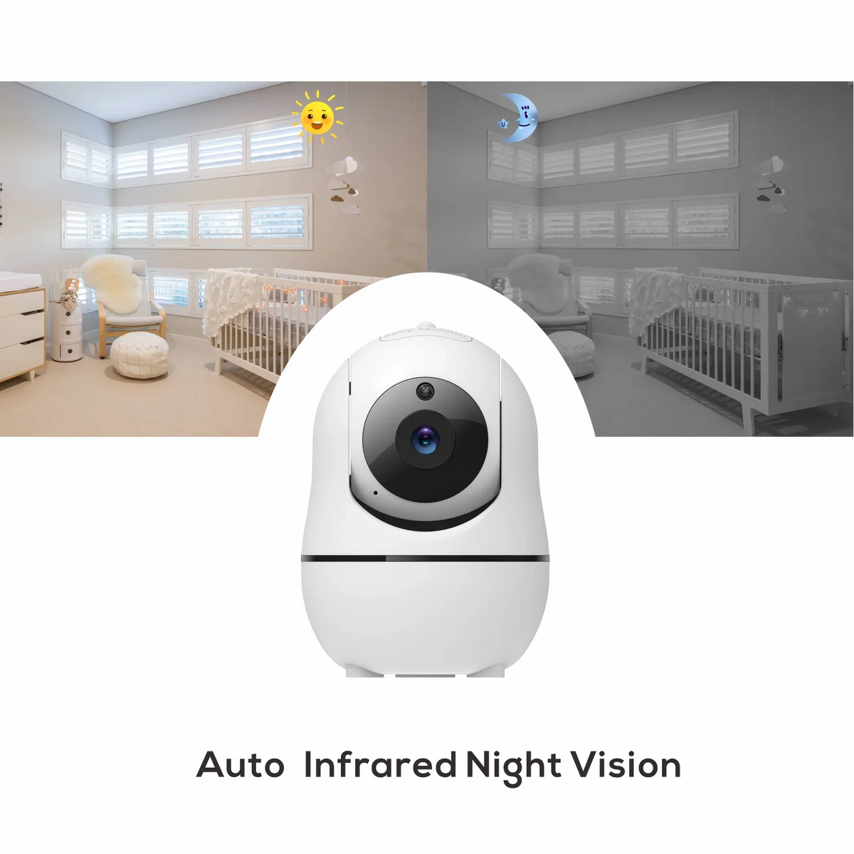 5" Video Baby Monitor with 4X Zoom