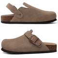 Women's Suede Buckle Clogs