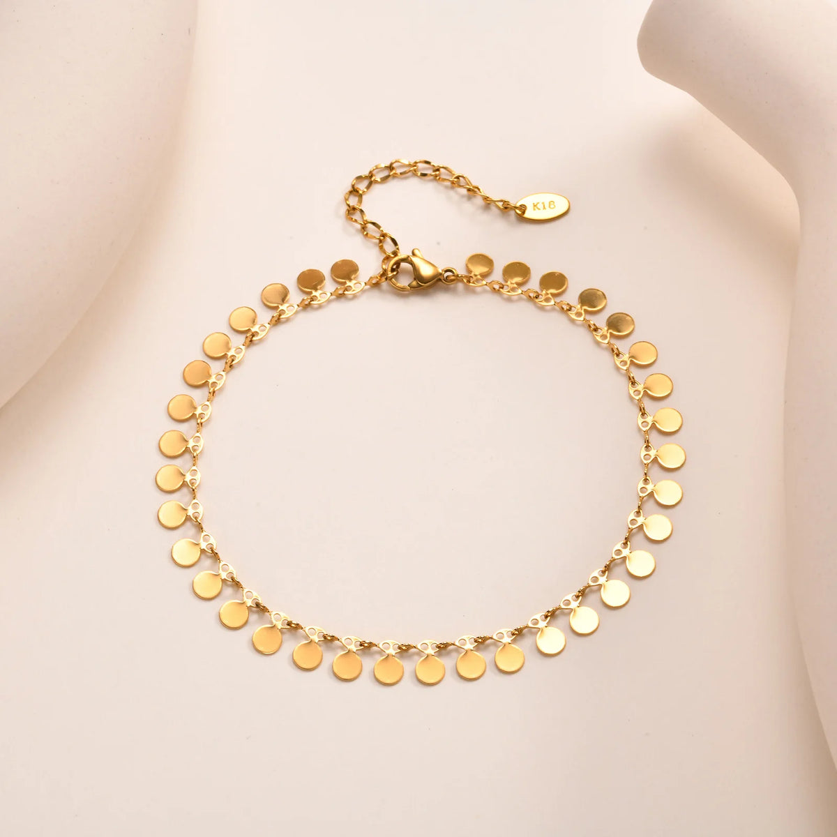 Waterproof Coin Charm Anklet