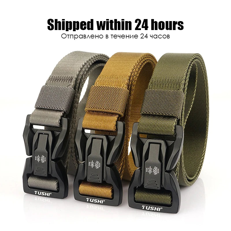 Nylon Techwear Belt with Quick Release Buckle