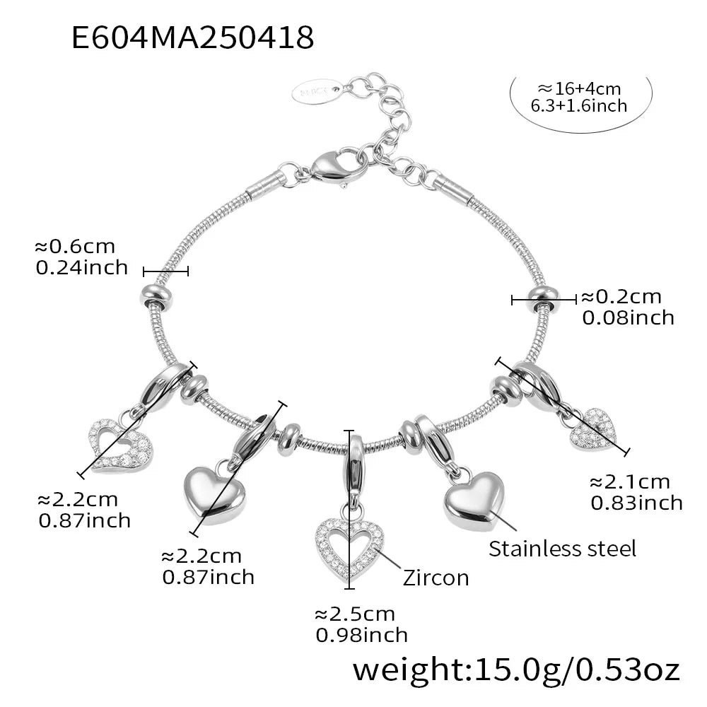❤️ Nivora Heart CZ Bracelet