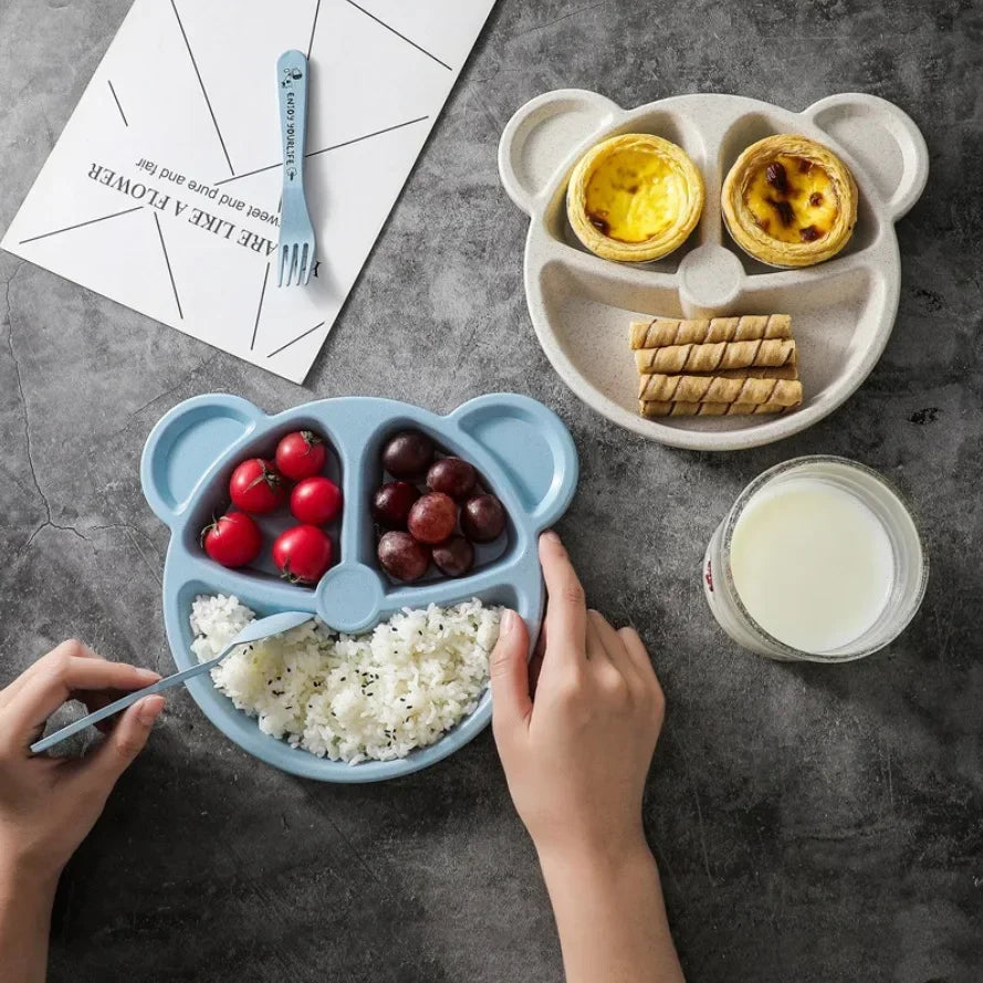 🍽️ Baby Bear Feeding Tableware Set