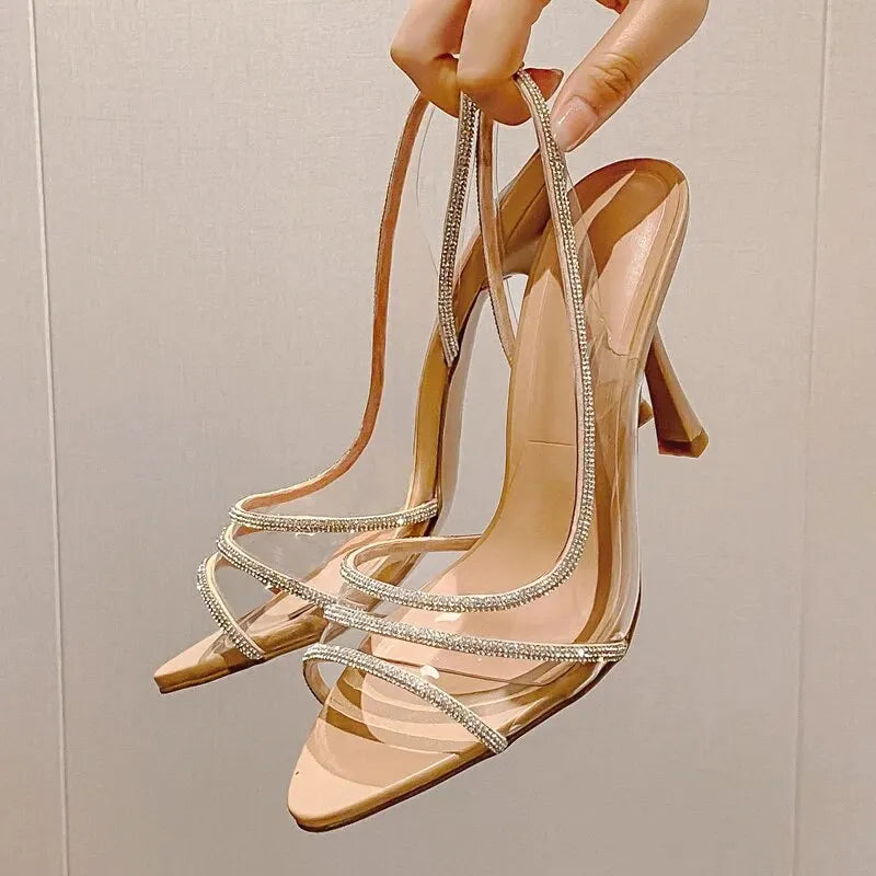 Women's Rhinestone Slingback Pumps