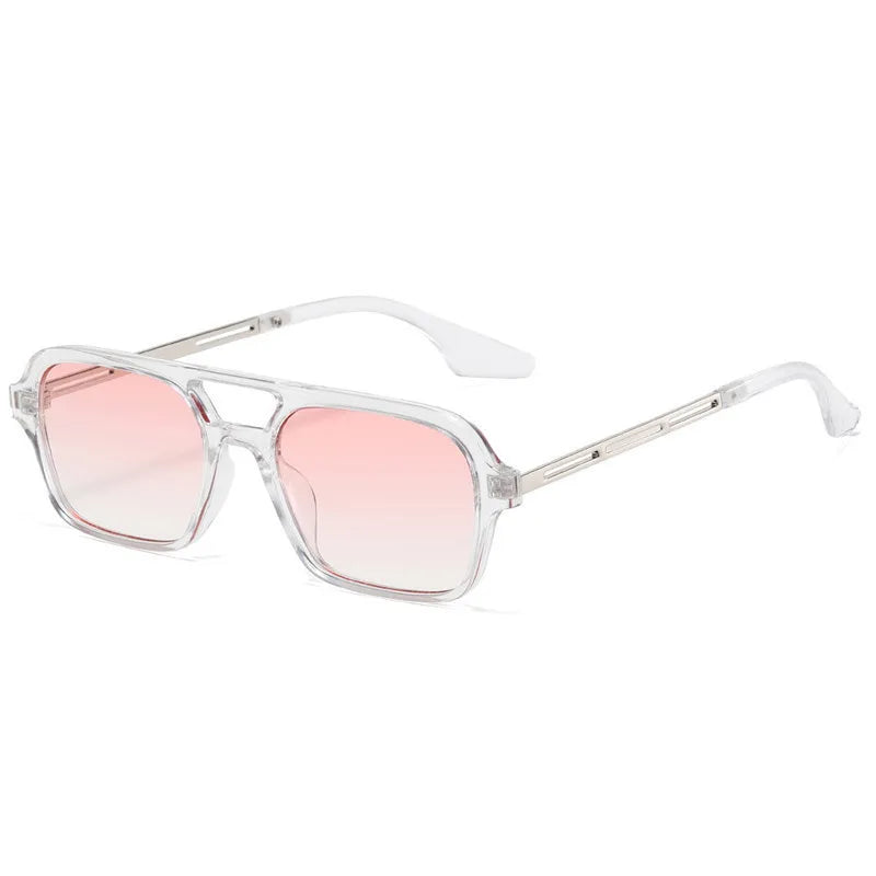 Retro Double Bridge Gradient Sunglasses