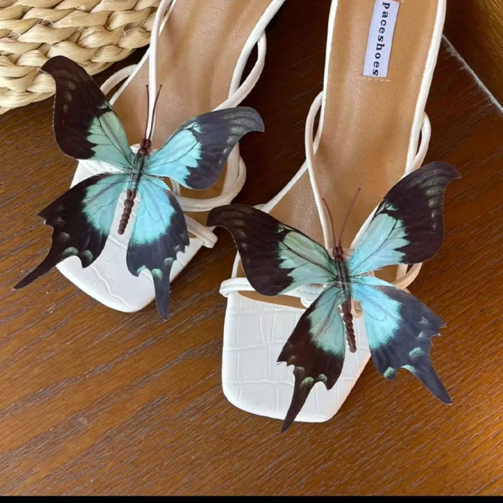 Butterfly Flower Shoe Buckle Clips