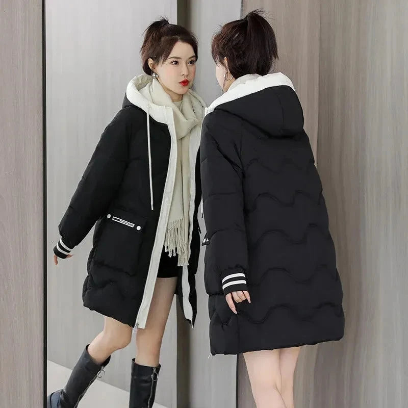 Women's Long Windproof Puffer Coat