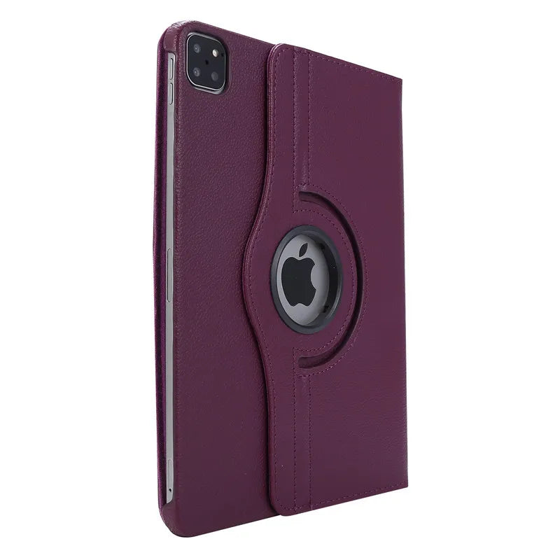 🔄 360° Leather Stand Case