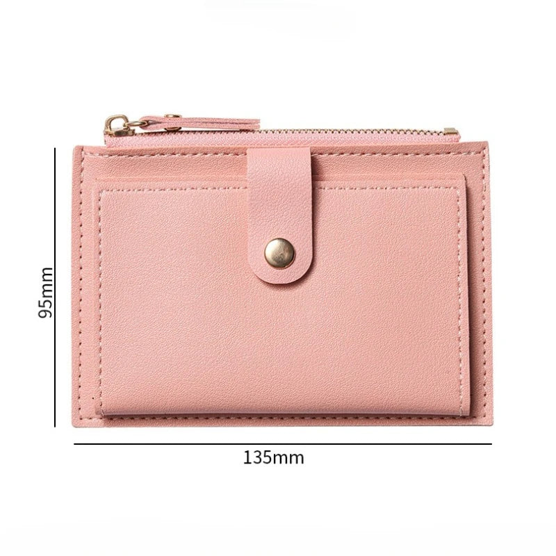 Mini Zip Foldable Card Wallet